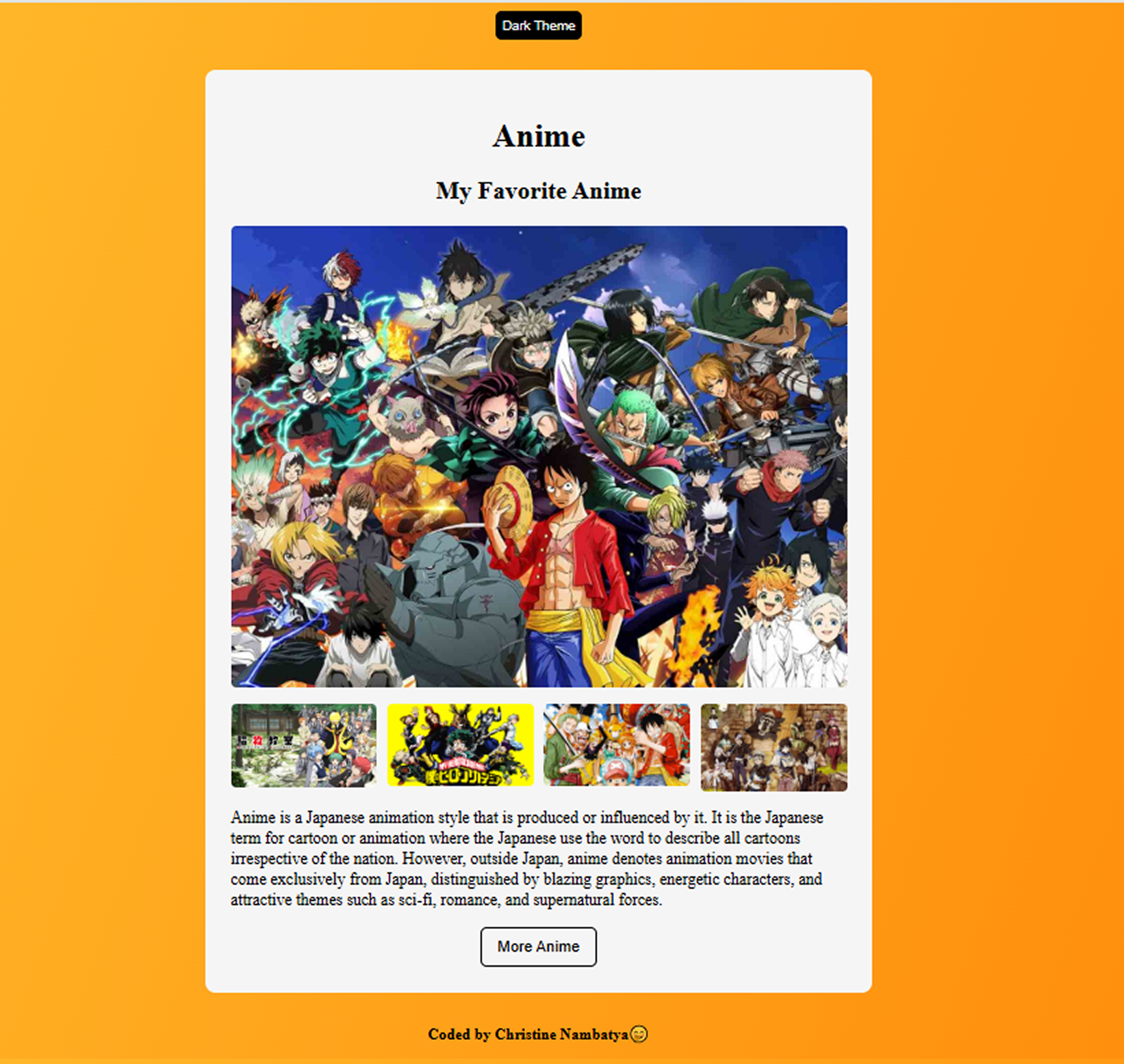 Dark 'n' Light Theme Project